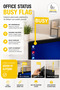 Busy Flag Monitor Status Indicator |   Office Focus and Work Alert Device |   3D Printing - 5