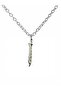Saw Tip Sword Figured Necklace – Unisex Metal Accessory with 60 cm Chain