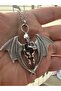 Gothic Winged Skeleton Figured Unisex Necklace – with 60 cm Chain, Gothic and Charismatic Design - 3
