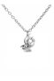 Howling Wolf and Moon Star Figured Necklace – Silver Color Unisex Metal Jewelry