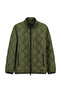 Windproof Quilted Sports Coat with Stand Collar and Zippered Pockets