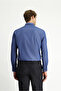 Long Sleeve Slim Fit Slim Fit Sports Pattern Cotton Denim Shirt - 6