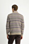 Crew Neck Regular Fit Patterned Wool Knitwear Sweater - 6