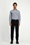Long Sleeve Classic Patterned Pocketed Cotton Lu Kolay Ü Tulle Enebilir Shirt - 3