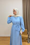 Women's Shawl Collar Detail Long Summer Dress