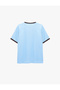 Crew Neck Short Sleeve Printed Sports T-Shirt - 6
