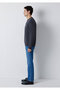 Crew Neck Anthracite Basic Sweatshirt 0S10457-91268 - 4