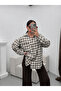 Women's Relaxed Plaid Melton Shirt - 2
