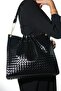 DRAVEN Black Knitted Women's Shoulder Bag - 2