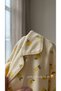Women's Yellow Patterned Pajama Set Short Sleeve Summer Comfortable Top and Bottom - 3