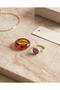 Set of 2 Resin Plastic and Enamel Rings - 2