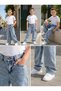 Boy's Denim Jeans Baggy Single Bottom Cotton Fabric Super Quality Loose Fit Casual and Special Occasion Wear - 3