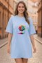 Women's Short Sleeve Crew Neck T-Shirt Dress Nightgown