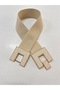 Leather Bonded Gold Buckle Women's Belt Dress Belt Shirt Belt Coat Belt - 3