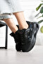 Black Women's Sneaker Casual High-Style Shoes - 3