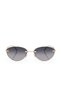 Uv400 Protection Rimless Cat Eye Women Sunglasses Black Gold Color Plg-2122C1 - 3