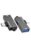 Adaptor DataBlitz (A21) - Type-C, USB3.0, PD100W, 5Gbps - Gri