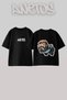 Brimstone Valorant Design Back Printed Cotton Black Oversize T-Shirt