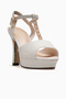 Women's Stoned Evening Dress Shoes 26Y 26Y493-2 Beige - 4