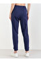 Navy Blue Solid Joggers with Drawstring - 4