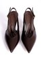 Kadupul Women's Open Back Pointed Toe Heeled Shoes B4571 - 4