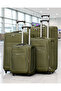 Soft Shell Material 4PCS Set (20/24/28/32 Inch) Luggage, Ultra Lightweight, Expandable, 2 Wheels, Combination Locks Suitcase - 2