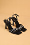 Women's Special Stone-Embellished Open-Back Ankle Strap Thin High Heel Evening Dress Shoes - 3