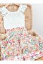 Fisto Blouse Wide-Leg Pants Flower-Patterned Girls' Top and Bottom Set - 3