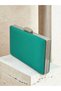 Green Color Silver Detail Satin Evening Dress Bag Evening Bag Engagement Wedding Bag Hand Bag - 2