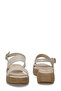 26S-384 Beige Women's Wedge Heel Sandals - 5