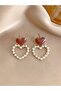Set of 5 - Faux Pearl Embellished Earrings - 4