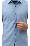 Short Sleeve Snap Fastener Free Collar Men's Linen Shirt - 7