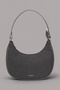 Aura Gray - Anthracite Tone Half Moon Shoulder Bag 242 - 2