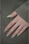 Minimal Zircon Stone Gold Steel Ring with Pearl Detail - 2