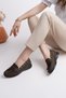 Genuine Leather Women's Daily Lightweight Comfortable Orthopedic Summer Loafer Shoes Dd1956 - 3