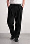 Double Cross Pleat Relaxed Fit Men's Fabric Trousers - 4