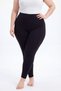 Women's Plus Size Leggings High Waist Cotton Lycra Flexible Comfortable Fit Daily Black - 2