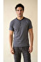 Gray Patched Cotton Lycra Men's Short Sleeve Pajama Set - 3