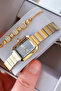 Premium Rectangular Case Women's Wristwatch Steel Band Japanese Movement Gift with Special Box Hmby2063C1 - 4