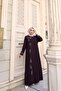 Plus Size Leaf Stone Decorated Mother's Dress