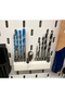 🧱   Skadis Compatible 4-Piece Organizer Set – Bit Holder, Drill Bit, Clip and Scraper Hanger - 3