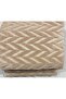 Non-Slip Base Welsoft Sofa Cover 170X215 cm - Zigzag Pattern Camel Sofa Bed Cover