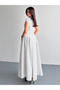Women's Front Pleated Detailed Polka Dot Skirt and Blouse Double Set - 5