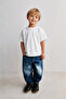 Boy's Blue Baggy Jean Trousers Comfortable Fit Daily Use - 2