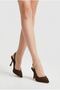 Vollex Buckle Women's Heeled Open-Back Shoes - 3