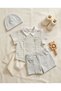 Boy's 2-Piece Linen Set - Gray Shorts & T-Shirt