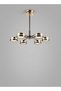 Modern Lighting, Cilling chandelier, Light, Mondern Gold & Black Colored chandelier, 70x70x68 cm Suitable for bedroom and living room
