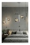 Modern Lighting, Single pendent, Light, Modern glass white light pendent, Chrome color 25x100 cm, Suitable for bedroom, kitchen, coffee shop - 6