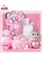 Luxury Deer Foil Pink for Girls 3 Years Old Foil Eastern Day Concept Birthday Ornament