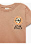 Cotton Short Sleeve Crew Neck Printed T-Shirt - 3